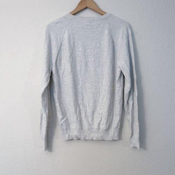 J.Crew 100% Cotton Men's Cream Pullover Knit Sweater Size S - Picture 2 of 5